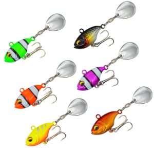 Metal Sea Fishing Iron Plate Lure Rotating Sequins