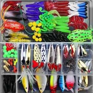 141 Pieces Of Lure Set With Multiple Swimming Layers Fishing Bait Set